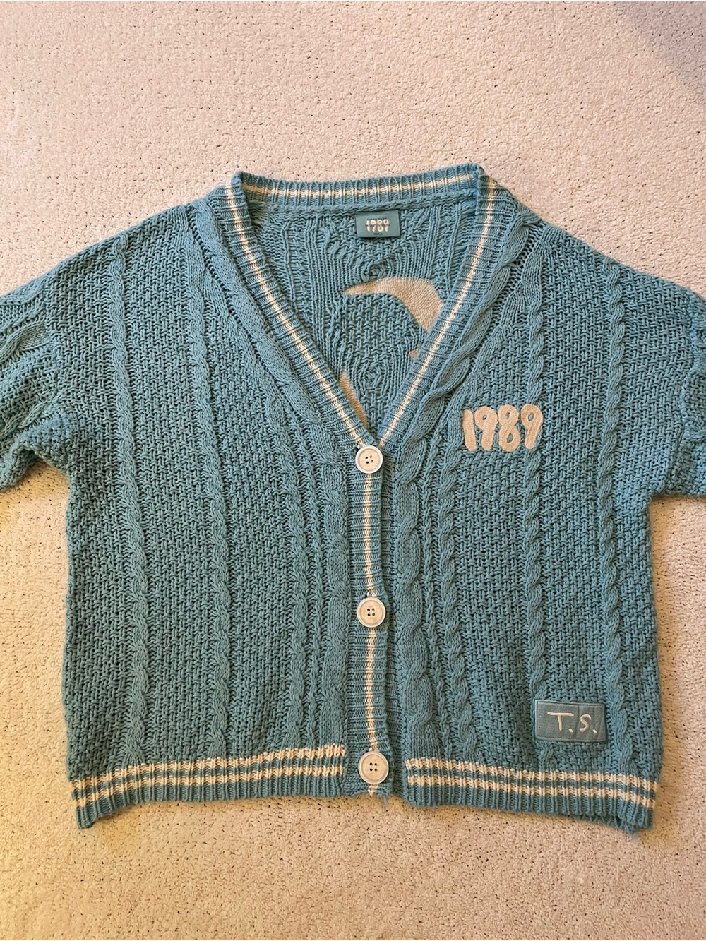 Taylor Swift 1989 Cable-Knit Cardigan